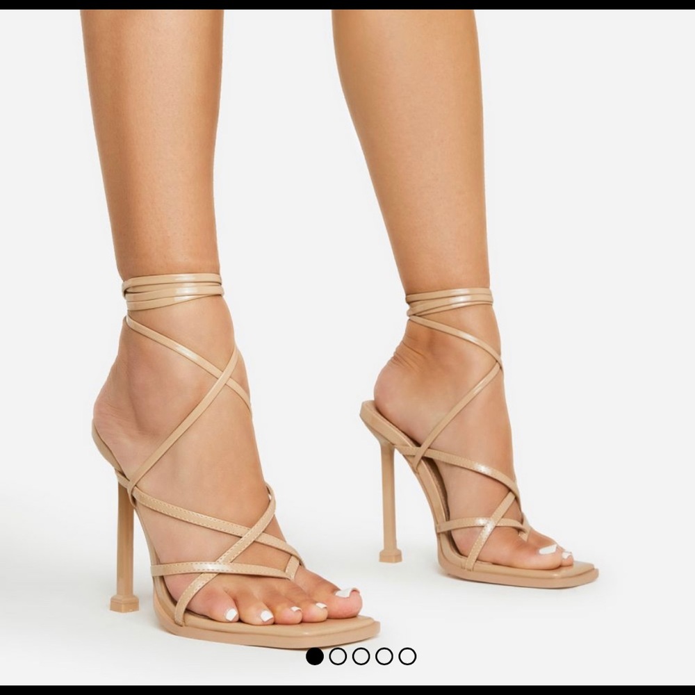 Super cute Ego Shoes Medley Nude heels lace up heels.Brand new.Bought wrong size